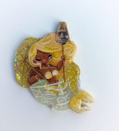 Tiki Mug Mermaid (winkin' gold)