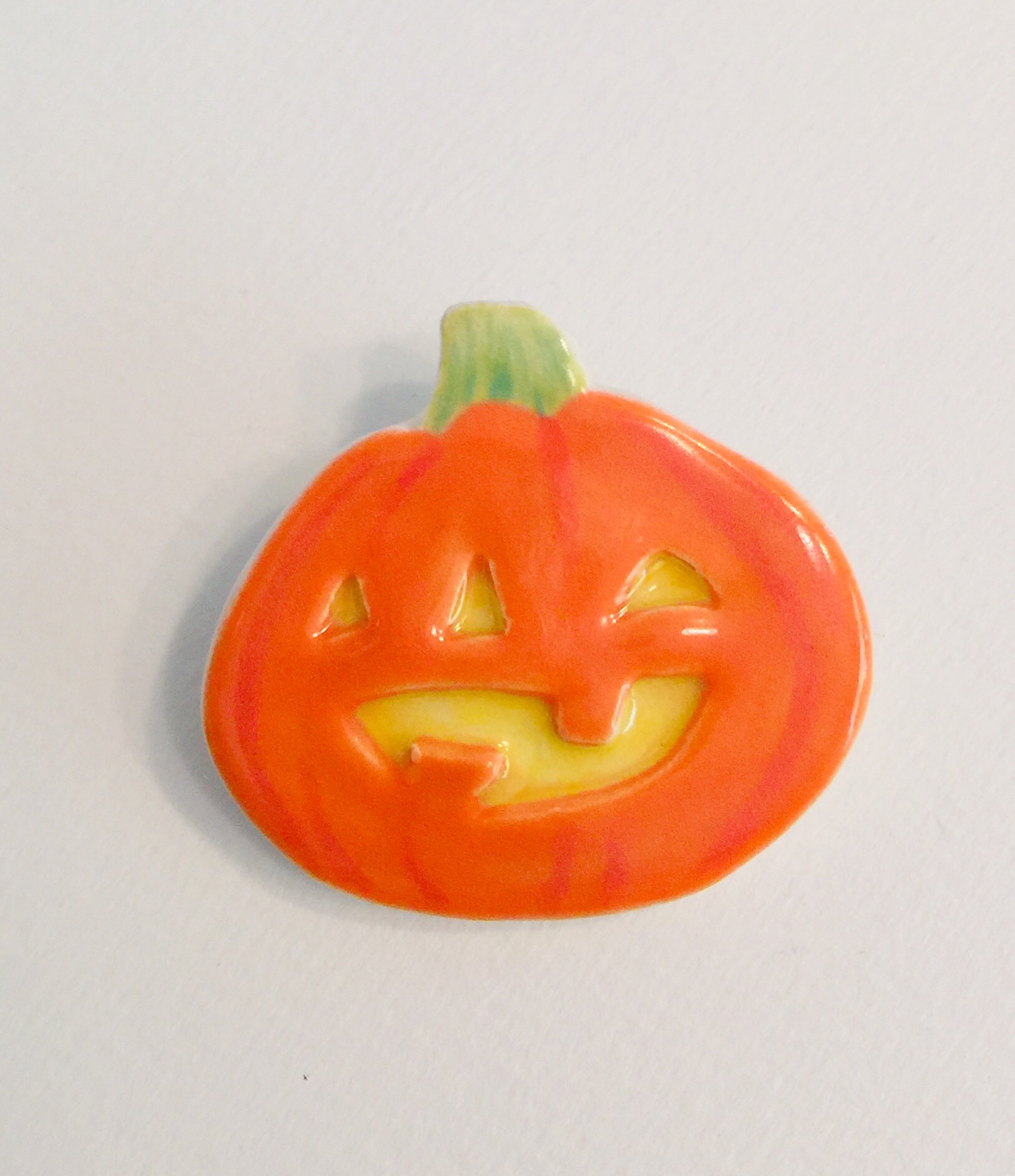 Ceramic Pumpkin Brooch - Image 4